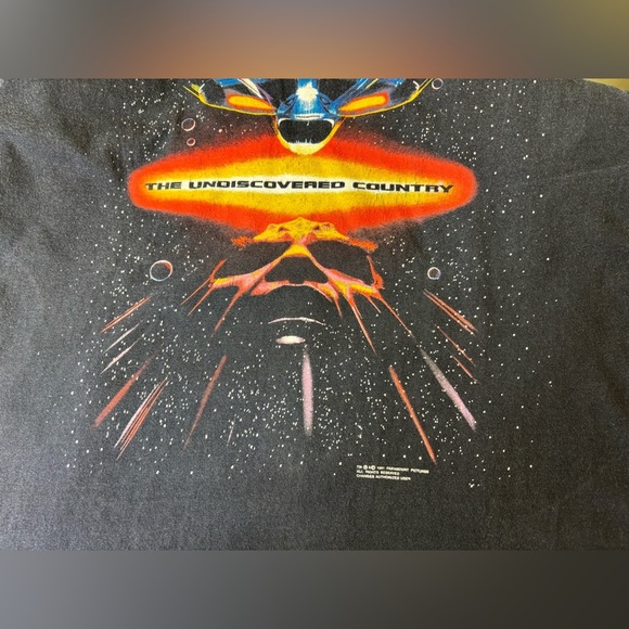 Star Trek 1991 Vintage The Undiscovered Country T-Shirt Single Stitch Size Large - Picture 4 of 11